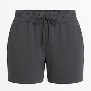 ZELLA Charcoal Gray High-Rise Drawstring Lounge Shorts – Women’s Small